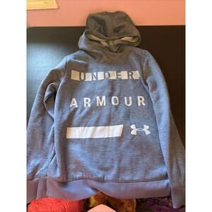 Under Armour Coldgear Hoodie Mens Size S Blue Embroidered